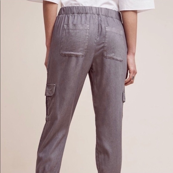 Anthropologie - Cloth & Stone - Vintage Olive Cropped Joggers - Picture 2 of 9